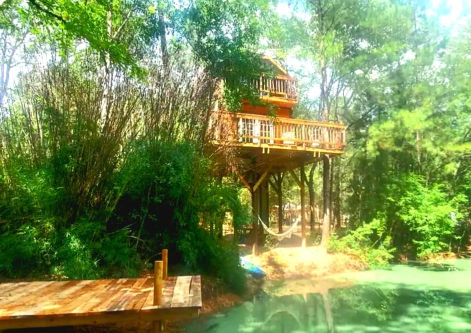 Waterfront Treehouse In A Magical Forest Waller Dış mekan fotoğraf